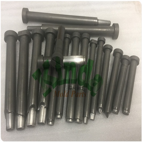 High precision customized core pin & ejector pins with nitrided and polished front point for injection mold parts