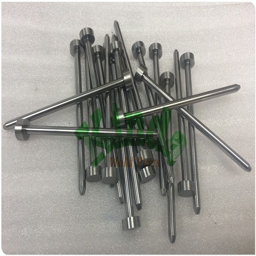 High precision round punch pins with cylindrical head, DIN 1530 stanndard ejector pins,