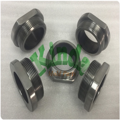High precision CNC lathe grindg specail drawing dies with thread, forming piercing die bushes  with outer thread