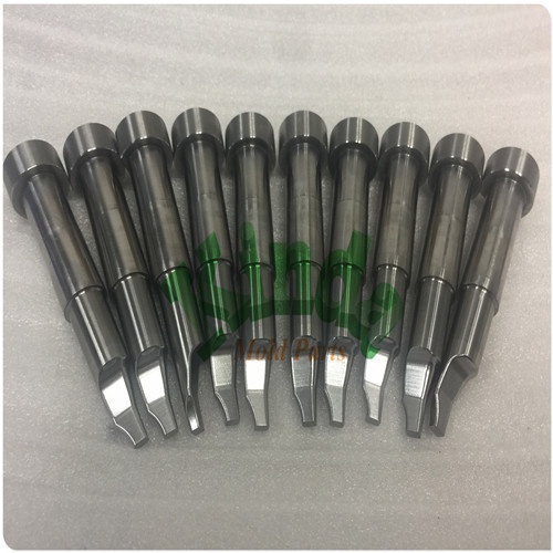 High precision custom punch pins with clydrical head, SKD61 hardened special core pins for plastic mold parts