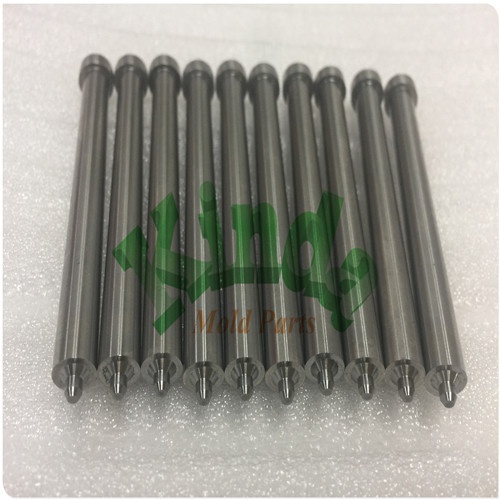 High precision piercing punch with cylindrical head, high quality custom punch for die press tools, steel hardened pilot puch