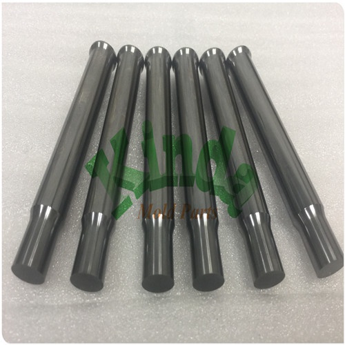 High precision tungsten carbide punch similar to DIN 9861,  standard carbide punch with conical head, high polished percing carbide punch for die press tools