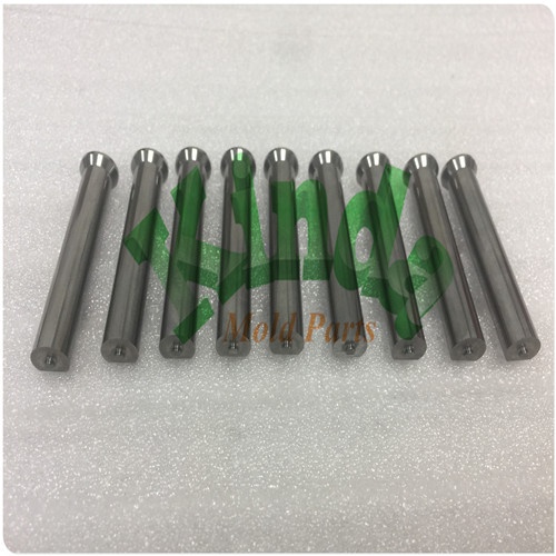 High precision special hard metal punch with conical head, DIN 9861 D carbide punch with cutting head