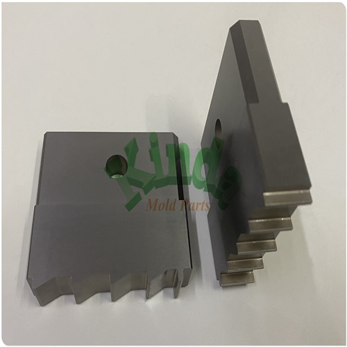 High precision carbide insert mold punch with supper surface, China supplier tungsten carbide piercing punch with shaped front teeth