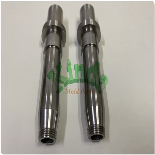 High precision custom mold punch sleeve with grinding thread, SKD61 hardened steel core pins