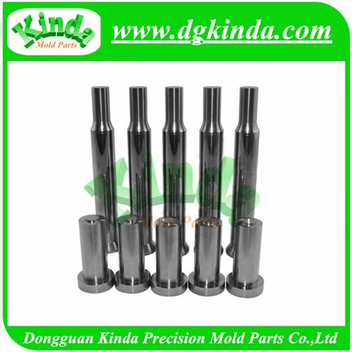 High Precision H40S Carbide Piercing Punch with Conial Head, Round Tungsten Carbide Punch for Die Press Tools