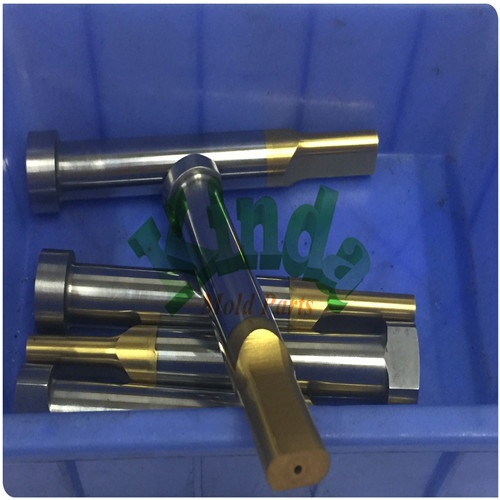 High precision oblong ejector punch with cylindrical  head, ISO 8020 B ejector punch with TIN coating, special oval ejector punch with high quality