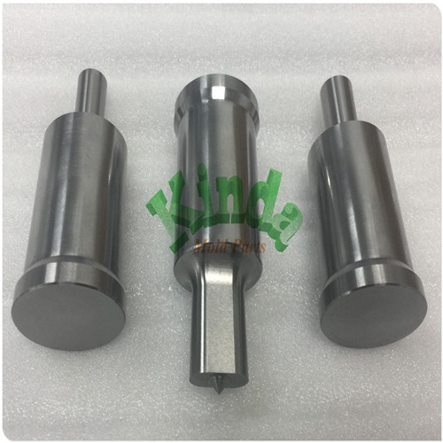 High precision oblong punch with conical  head, shoulder punch similar to DIN 9861 D,  high quality piercing punch for cropper toolings