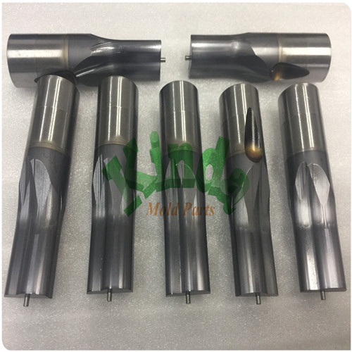 High precision forming punch with heavy ball seat,  ball lock punch with ejector pin, piercing ejector punch with TICN coating