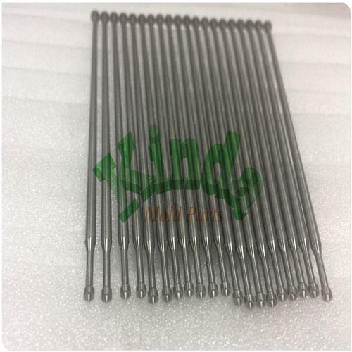 High precision plastic ejector pins similar to DIN 1530 D, SKD61 custom ejector pins for injection mold