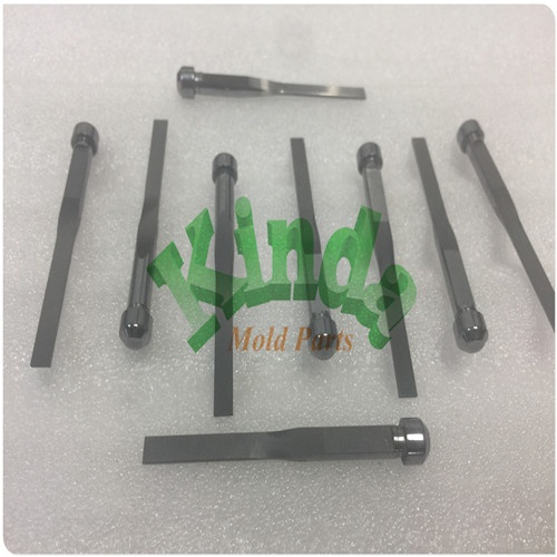 High precision carbide punches with conical head, tungsten carbide forming punch with PG grinding square blade, carbide piercing punch for die tools